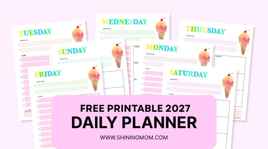 daily planner 2027