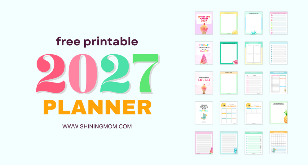 free printable 2027 PDF planner